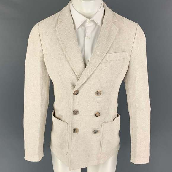 GIORGIO ARMANI Other - GIORGIO ARMANI Off White Woven Viscose Blend Sport Coat